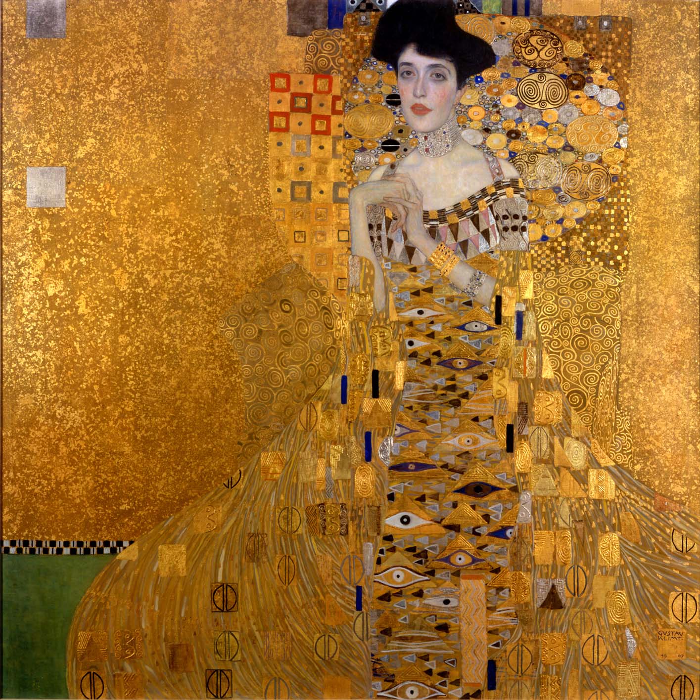 The original Portrait of Adele Bloch-Bauer I by Gustav Klimt