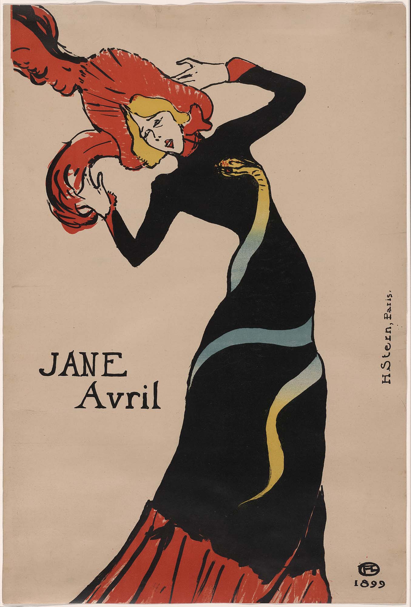 The original Jane Avril by Henri de Toulouse-Lautrec