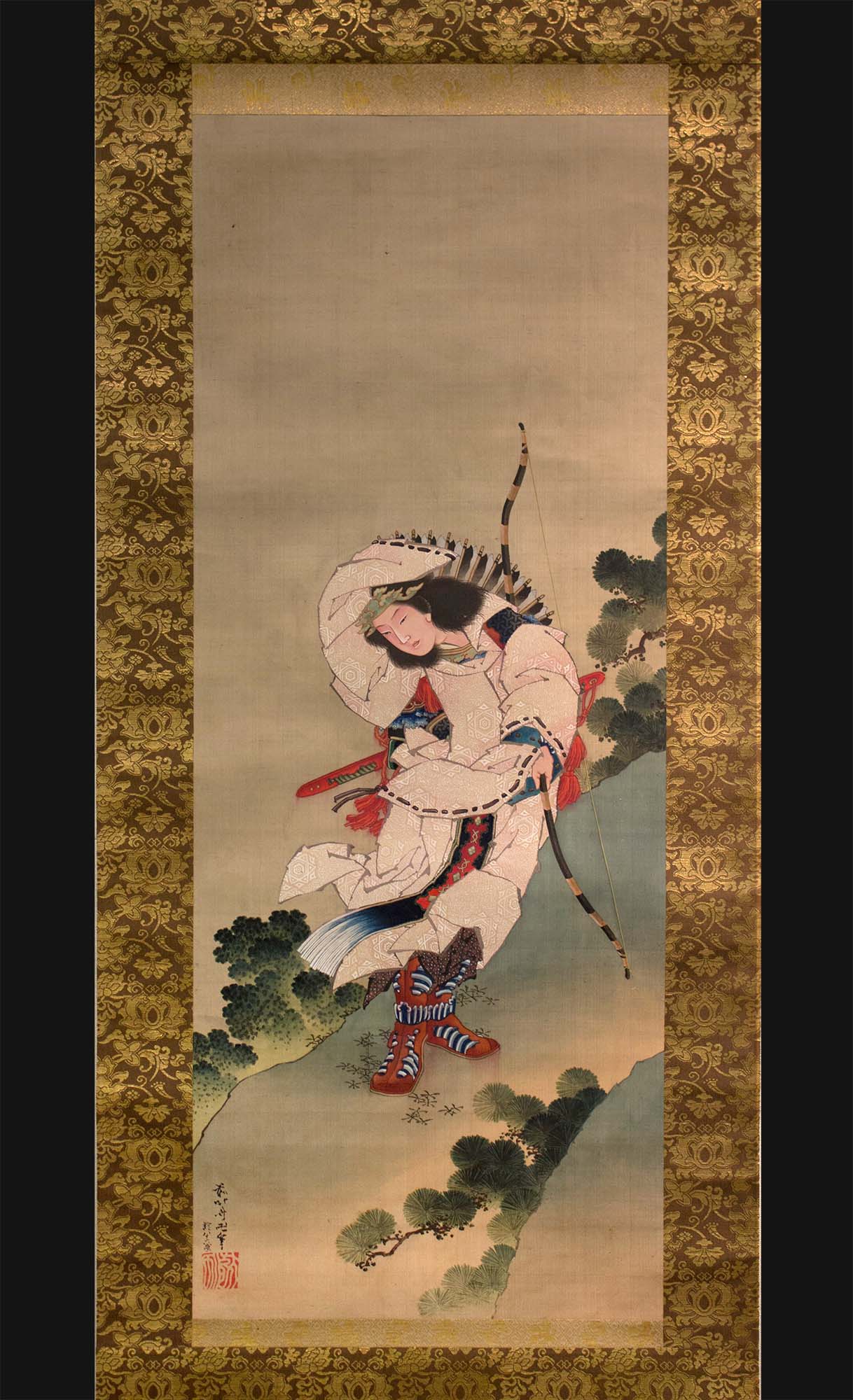 The original The Legendary Empress Jingū by Studio of Katsushika Hokusai