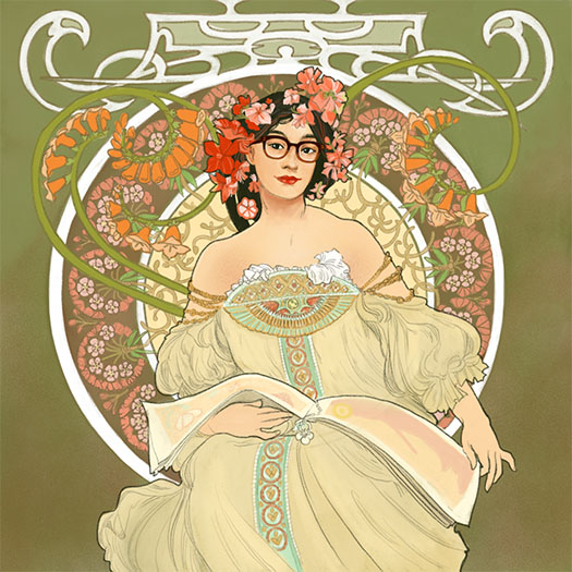 Reverie by Alfonse Mucha