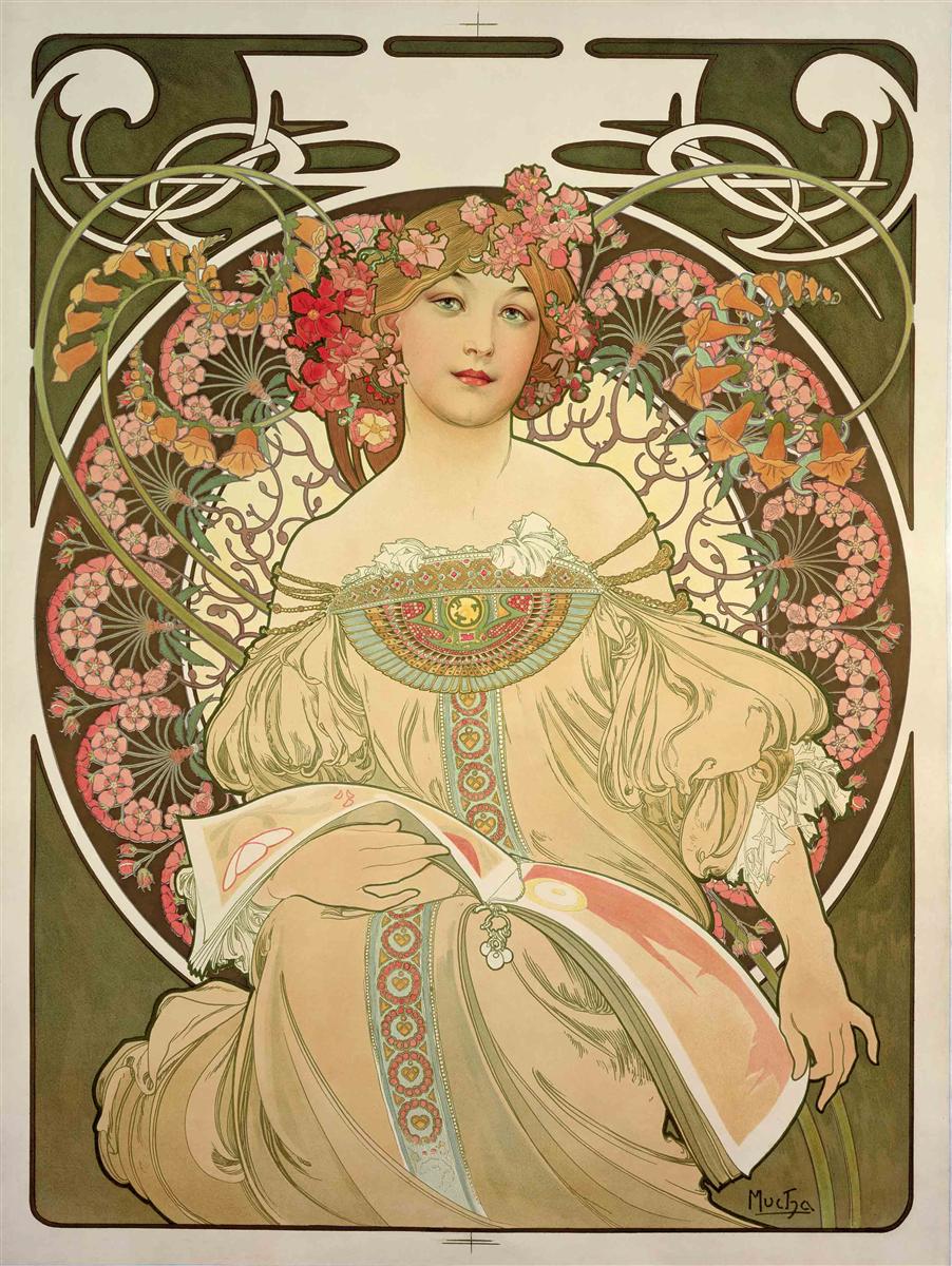 The original Reverie by Alfonse Mucha