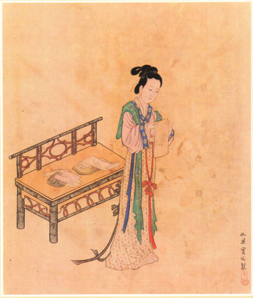 The original Xue Tao 薛涛 by Qiu Ying 仇英