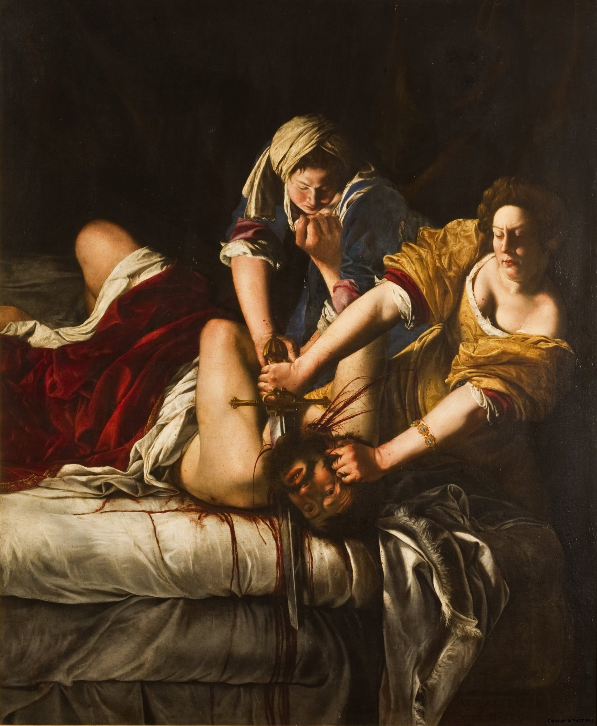 The original Judith Slaying Holofernes by Artemisia Gentileschi