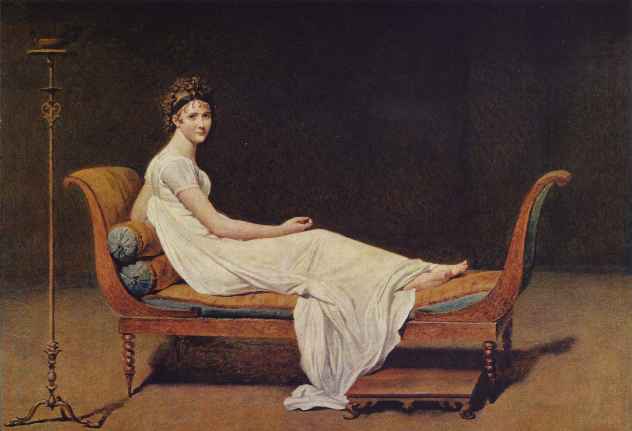 The original Portrait of Madame Récamier by Jacques-Louis David