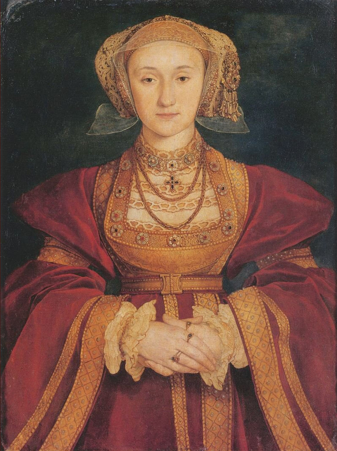 The original Portrait of Anne of Cleves by Hans Holbein the Younger
