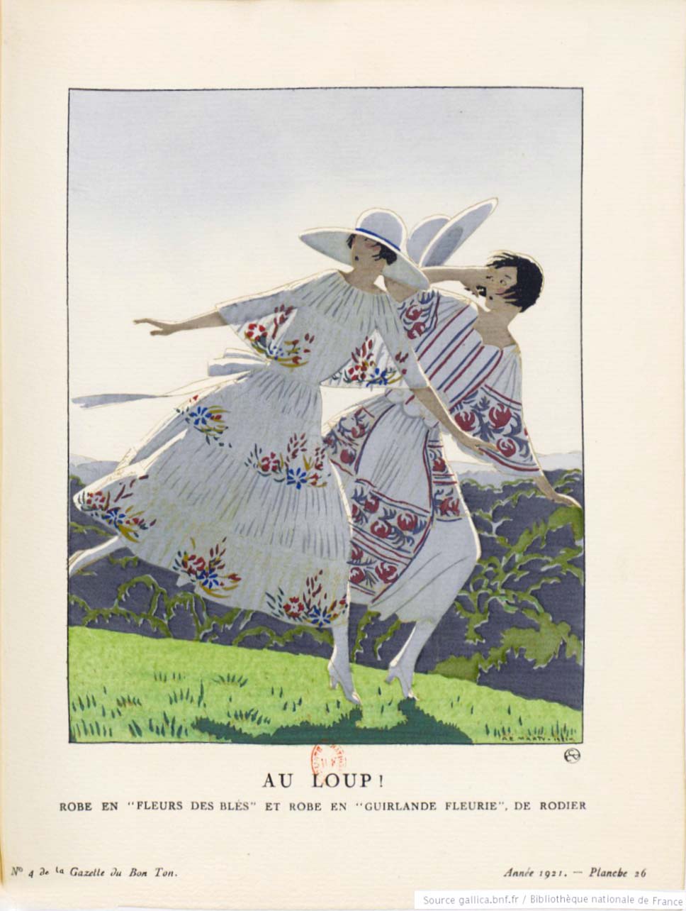The original Au Loup! by André Édouard Marty