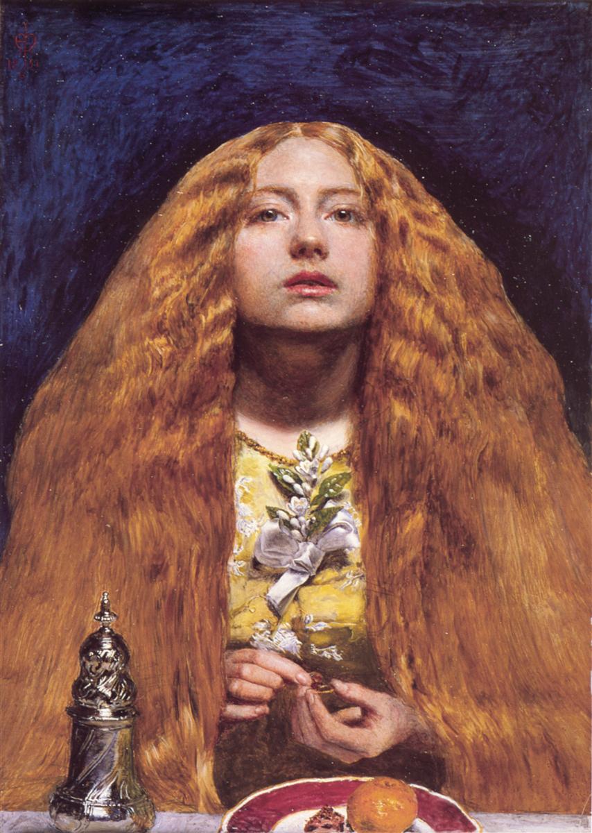 The original The Bridesmaid by John Everett Millais