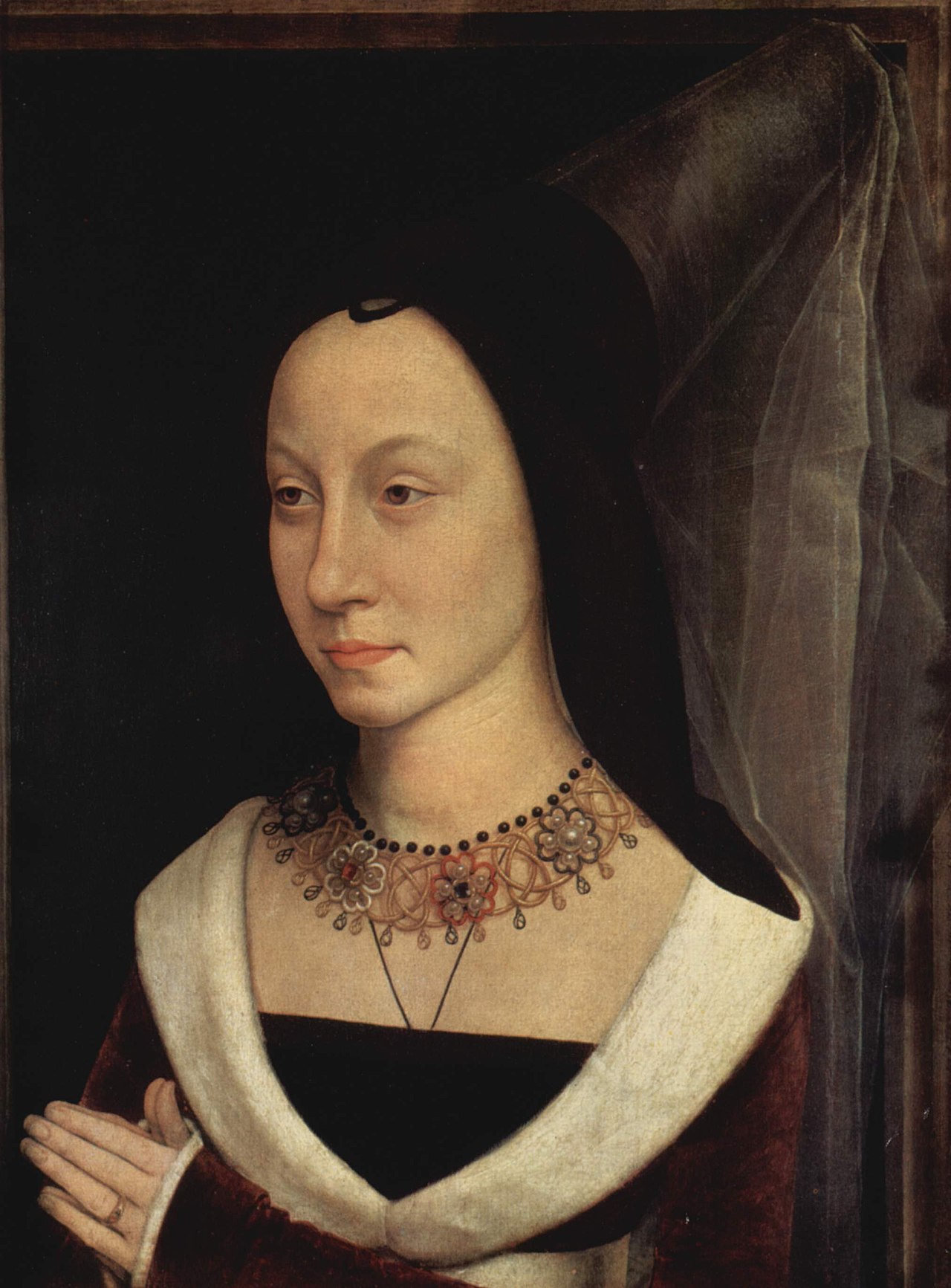 The original Portrait of Maria Portinari by Hans Memling