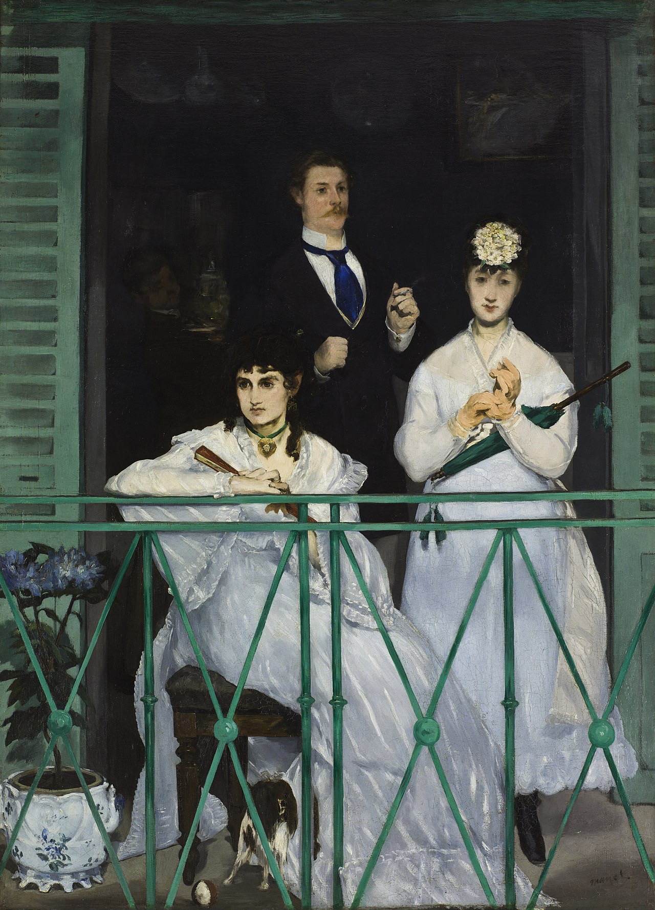 The original The Balcony by Edouard Manet