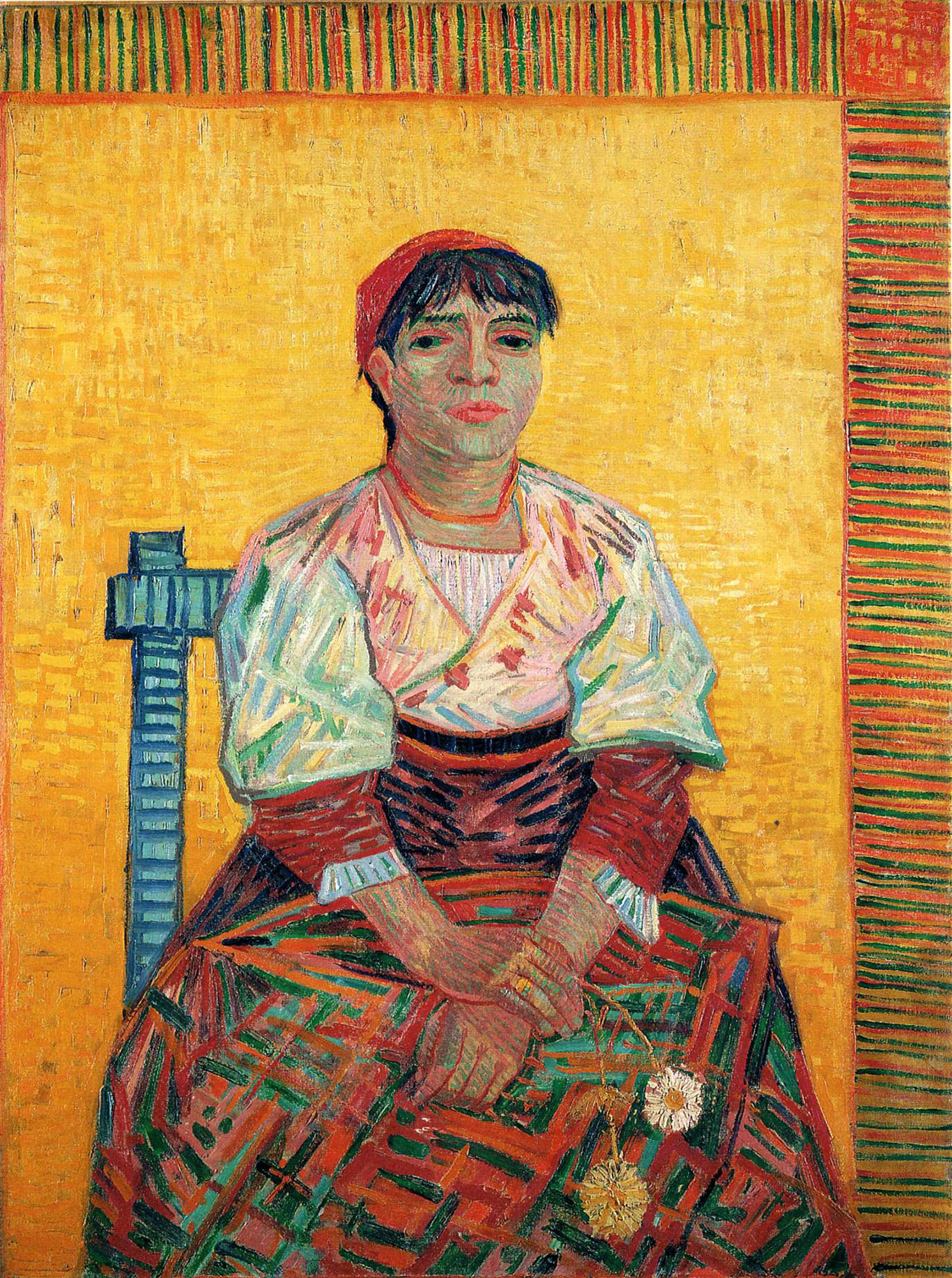 The original Italian Woman, Agostina Segatori by Vincent Van Gogh