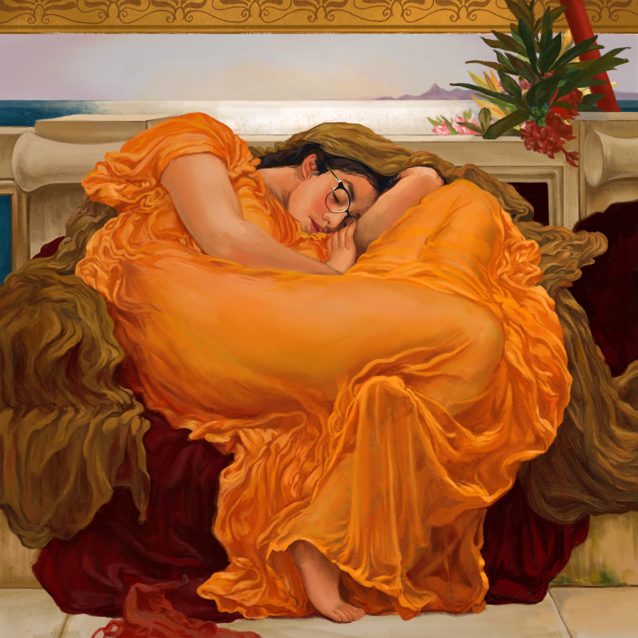 My copy of Flaming June by Frederic Leighton